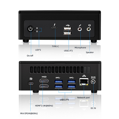 شراء 11th Gen CPU Mini Desktop Computer Tiger Lake i71165G7 11th PC RAM DDR4 NVME Display Port online manufacture