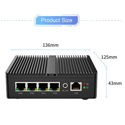 كمبيوتر مضمن بدون مروحة جهاز كمبيوتر صغير N5105 DDR4 يدعم 4k Hd Mini PC عالي الأداء Win10 جهاز كمبيوتر صغير بدون مروحة