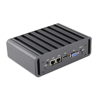 I7 4500U / I7 5500U كمبيوتر مكتبي صغير للكمبيوتر المكتبي Core I7 Dual Ethernet بدون مروحة كمبيوتر صغير كمبيوتر مكتبي